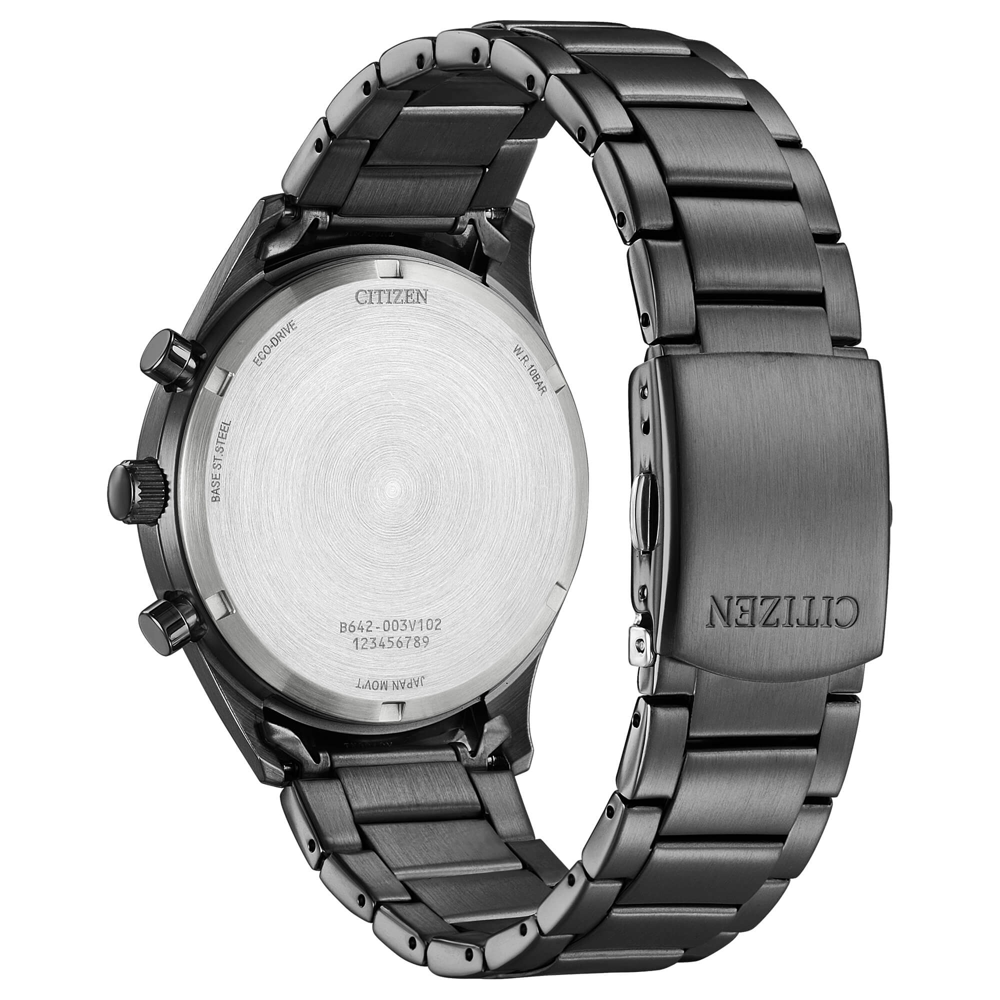 Orologio Uomo Citizen Eco Drive Cronografo Classic Acciaio PVD Nero CA7027-83L